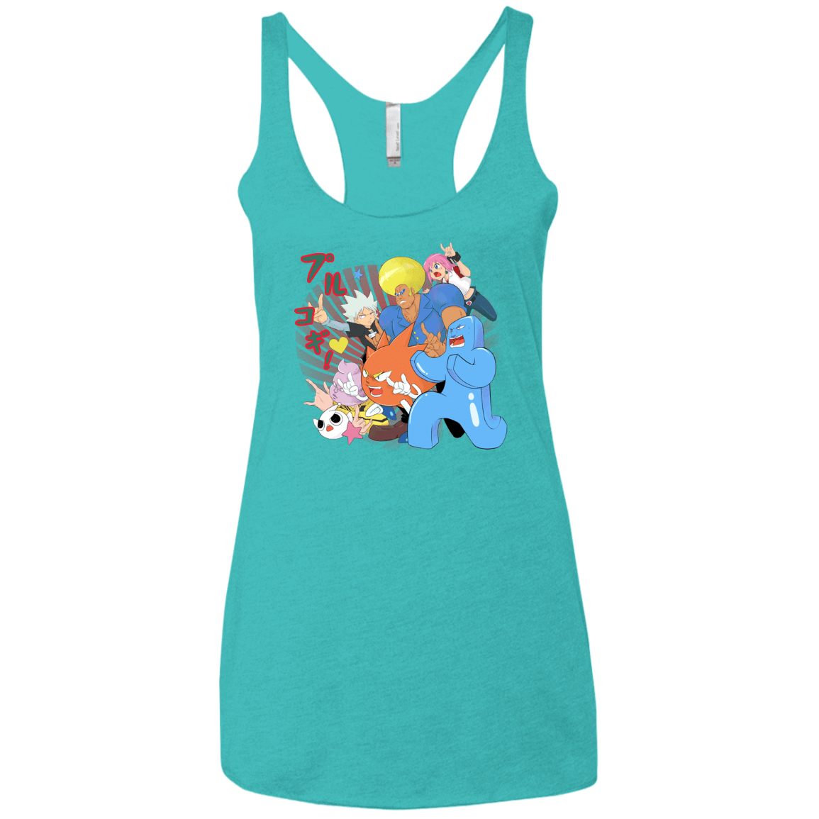 T-Shirts Tahiti Blue / X-Small Supra Prukogi Women's Triblend Racerback Tank