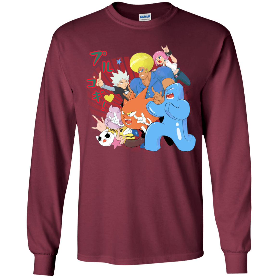 T-Shirts Maroon / YS Supra Prukogi Youth Long Sleeve T-Shirt