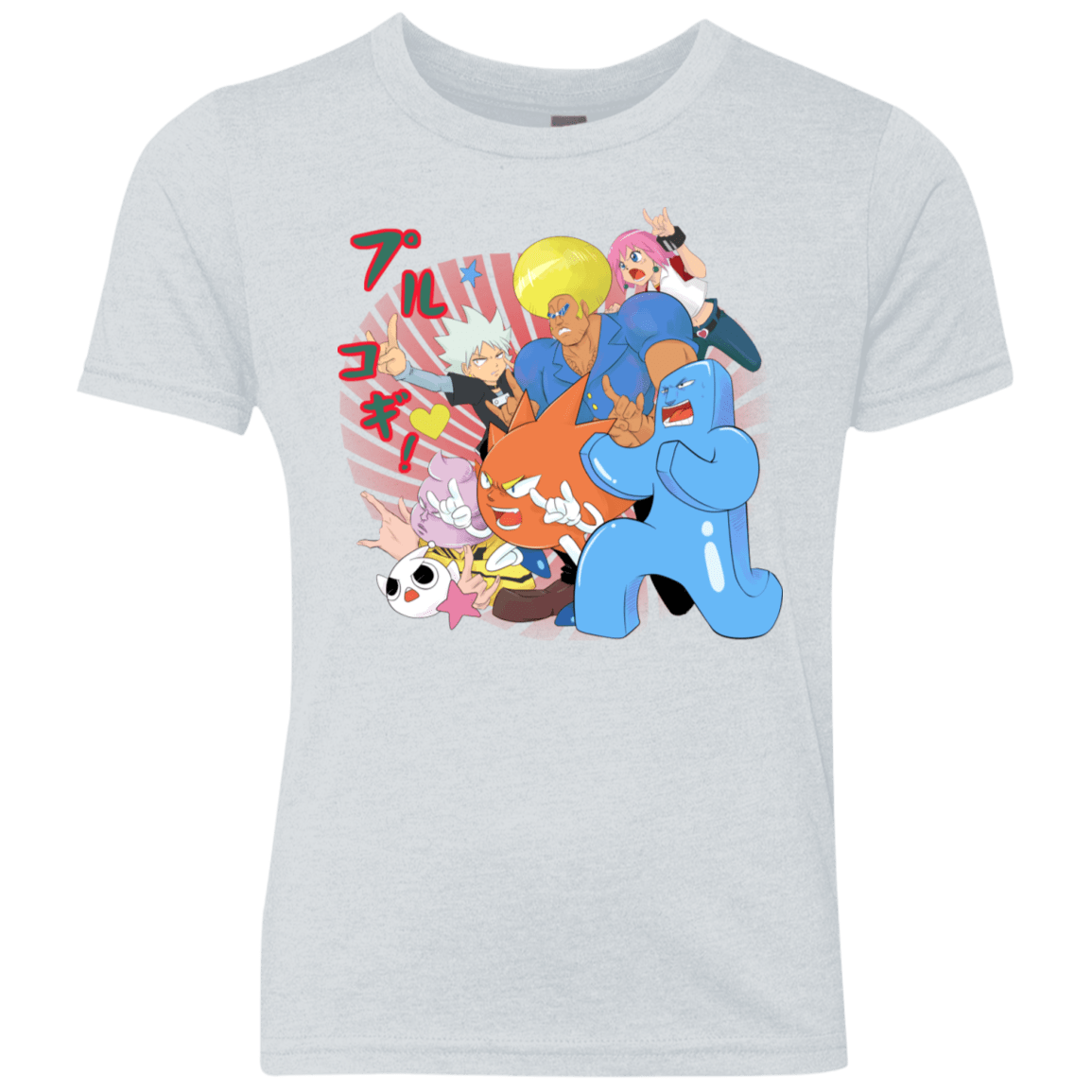 T-Shirts Heather White / YXS Supra Prukogi Youth Triblend T-Shirt