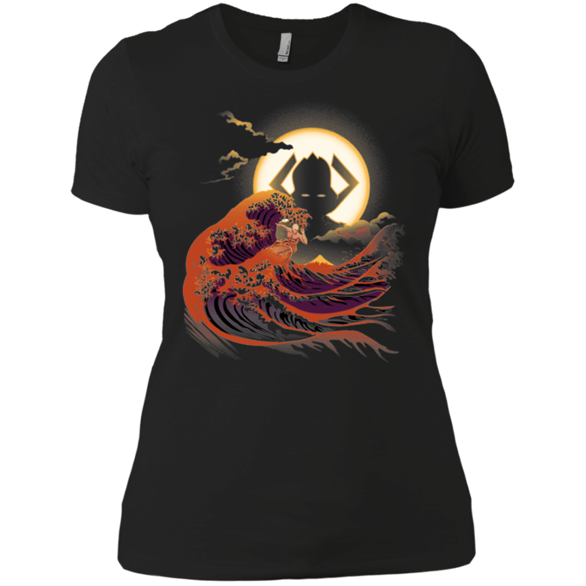 T-Shirts Black / X-Small Surfing With The Alien Women's Premium T-Shirt