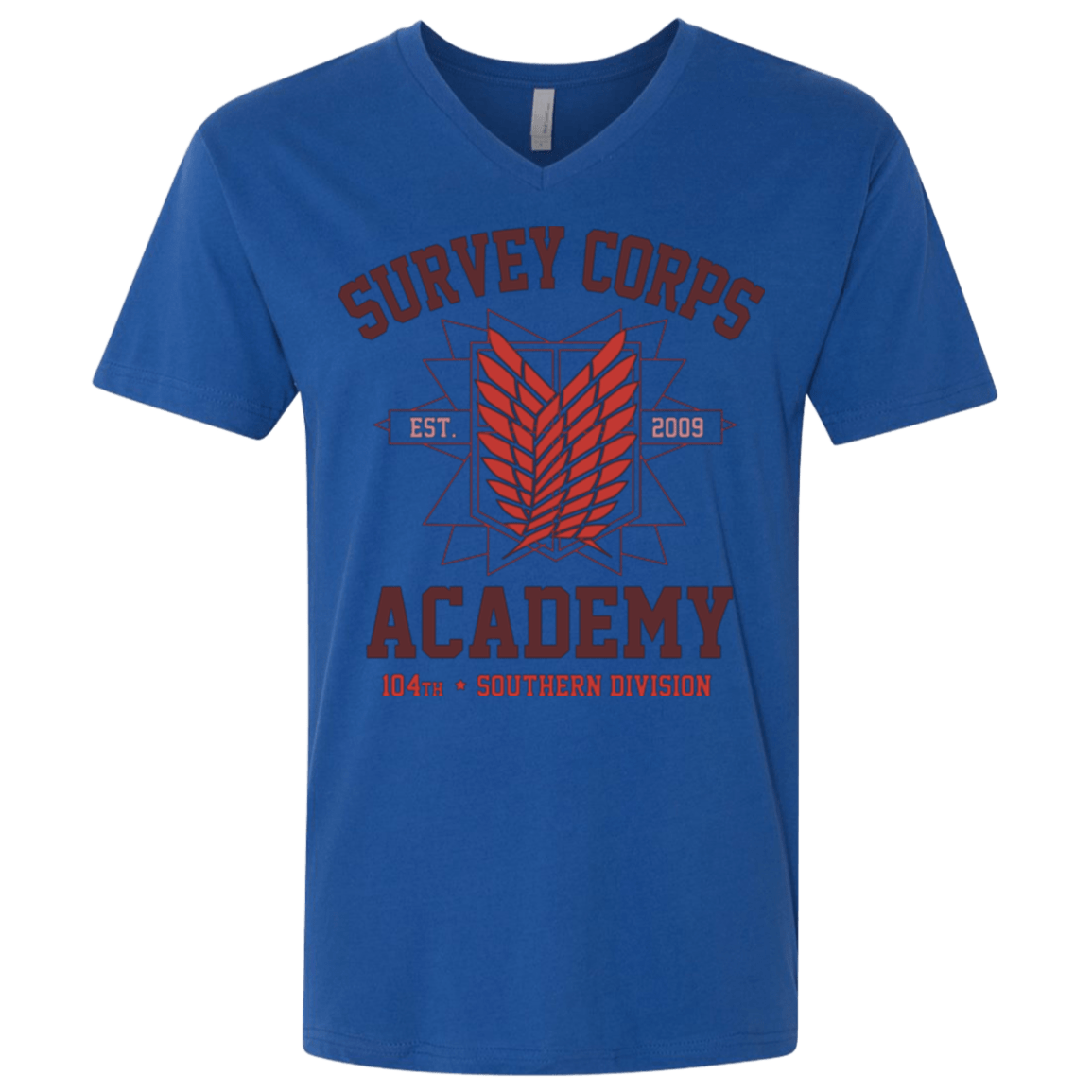 T-Shirts Royal / X-Small Survey Corps Academy Men's Premium V-Neck