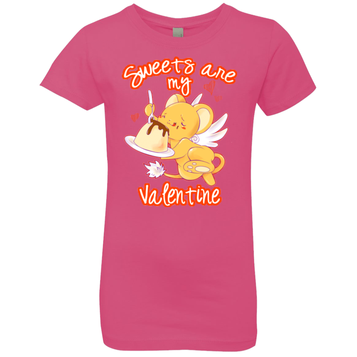T-Shirts Hot Pink / YXS Sweets are my Valentine Girls Premium T-Shirt