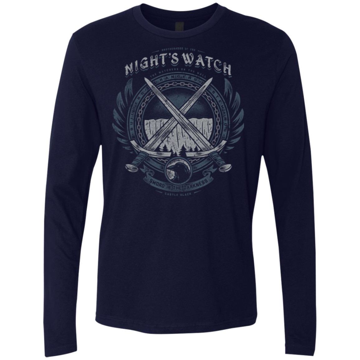 T-Shirts Midnight Navy / Small SWORD IN THE DARKNESS Men's Premium Long Sleeve