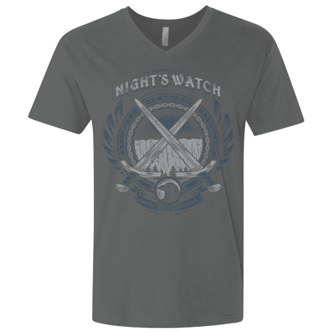 T-Shirts Heavy Metal / X-Small SWORD IN THE DARKNESS Men's Premium V-Neck