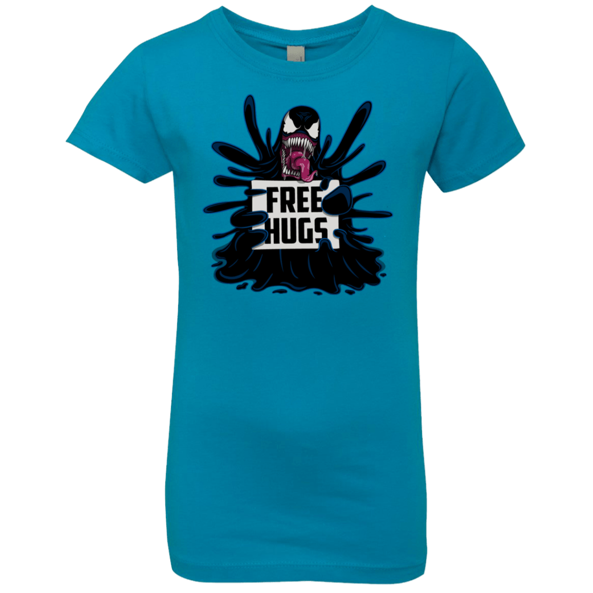 T-Shirts Turquoise / YXS Symbiote Hugs Girls Premium T-Shirt