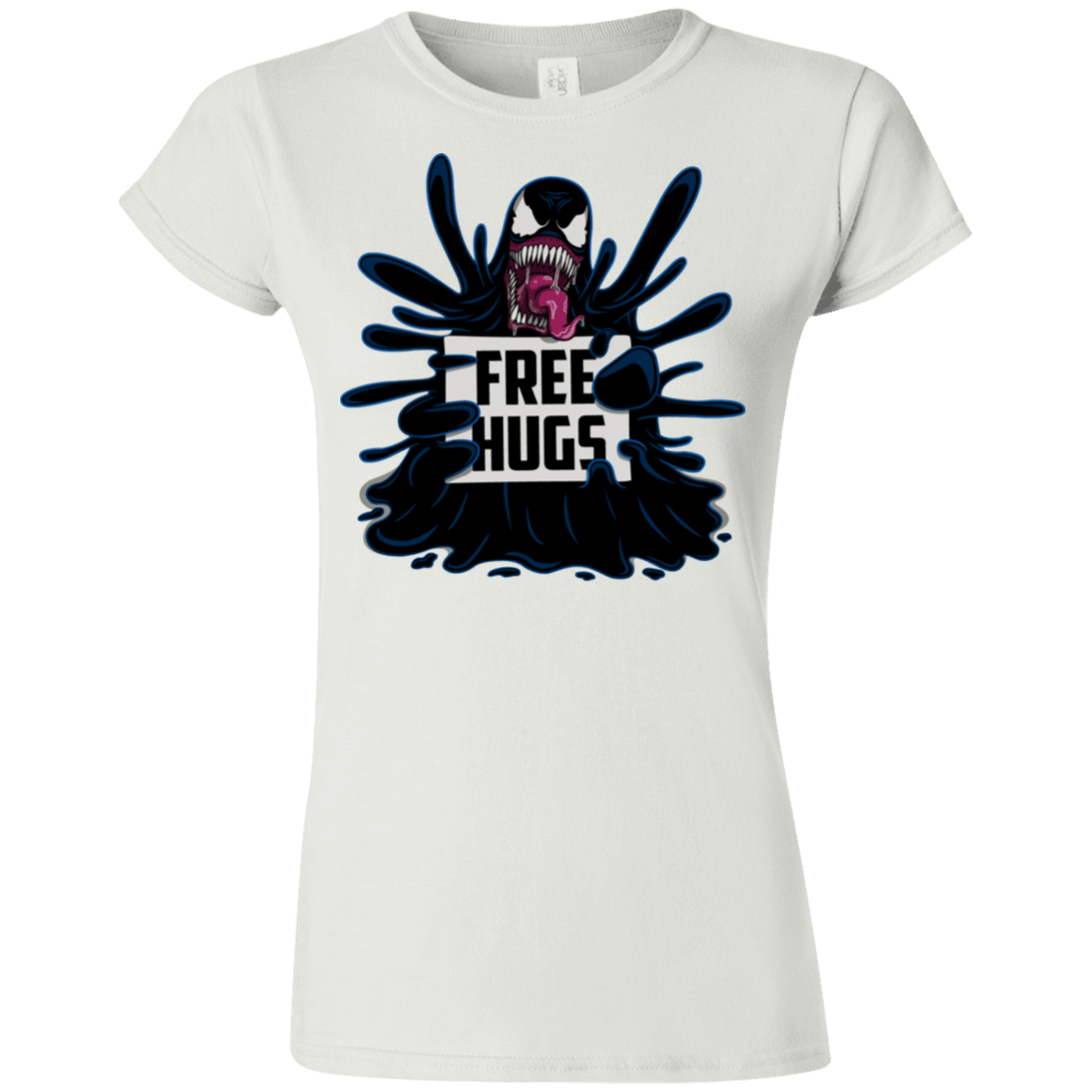 T-Shirts White / S Symbiote Hugs Junior Slimmer-Fit T-Shirt