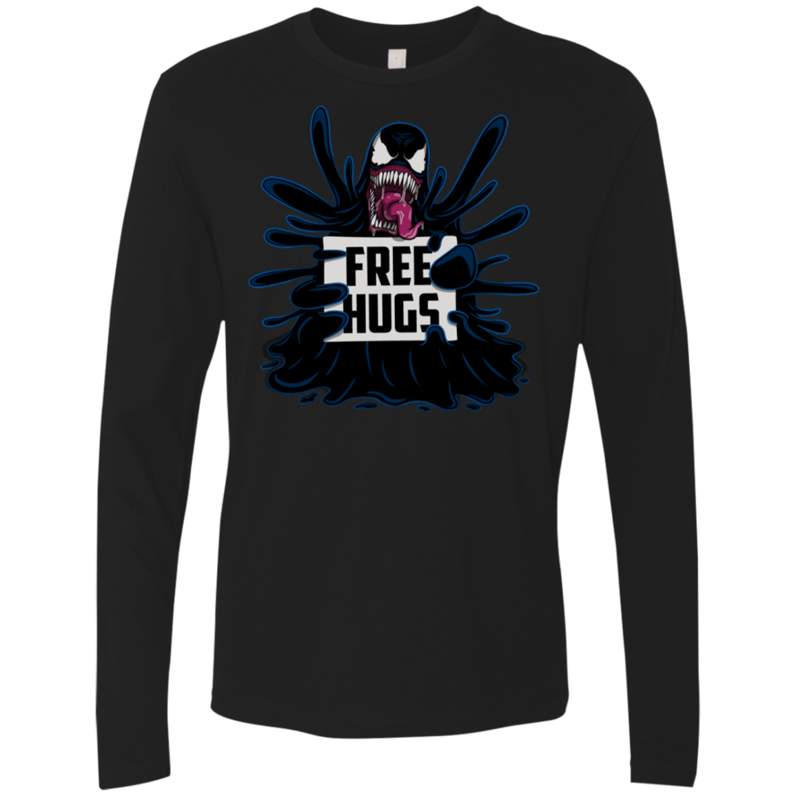 T-Shirts Black / S Symbiote Hugs Men's Premium Long Sleeve