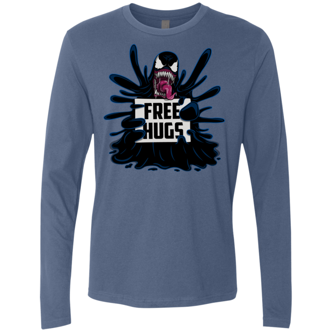 T-Shirts Indigo / S Symbiote Hugs Men's Premium Long Sleeve