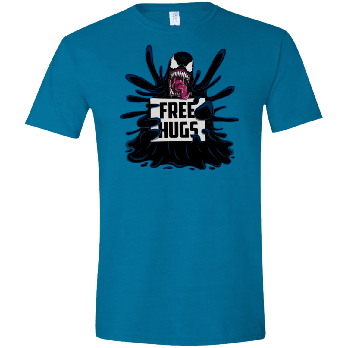 T-Shirts Antique Sapphire / S Symbiote Hugs Men's Semi-Fitted Softstyle