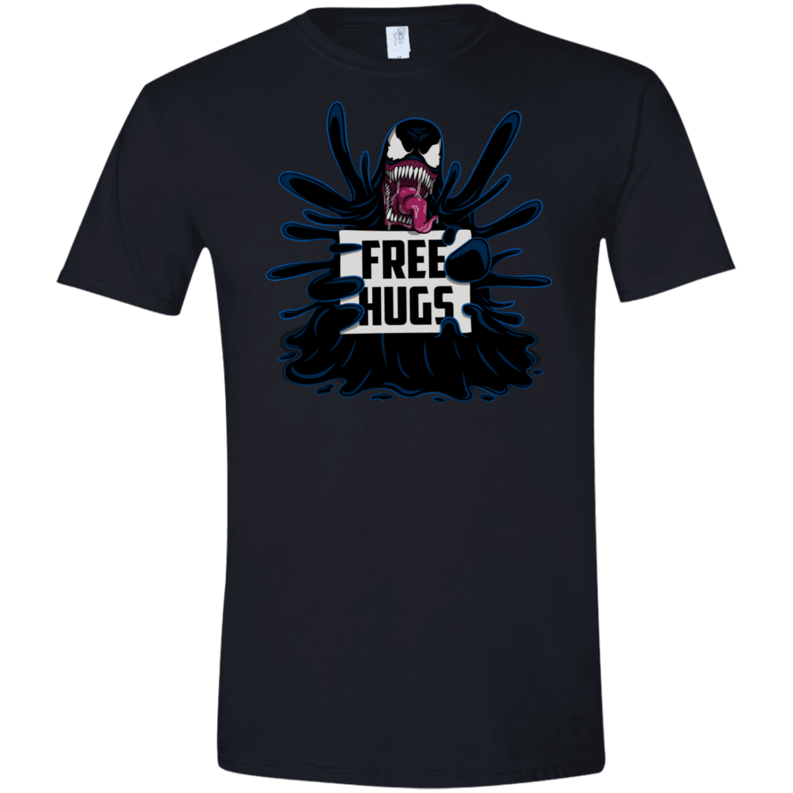 T-Shirts Black / X-Small Symbiote Hugs Men's Semi-Fitted Softstyle