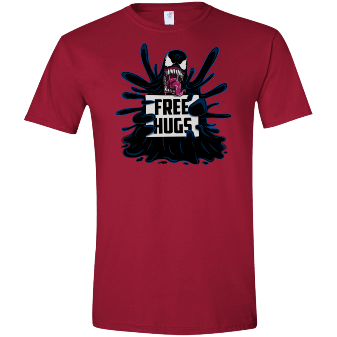 T-Shirts Cardinal Red / S Symbiote Hugs Men's Semi-Fitted Softstyle