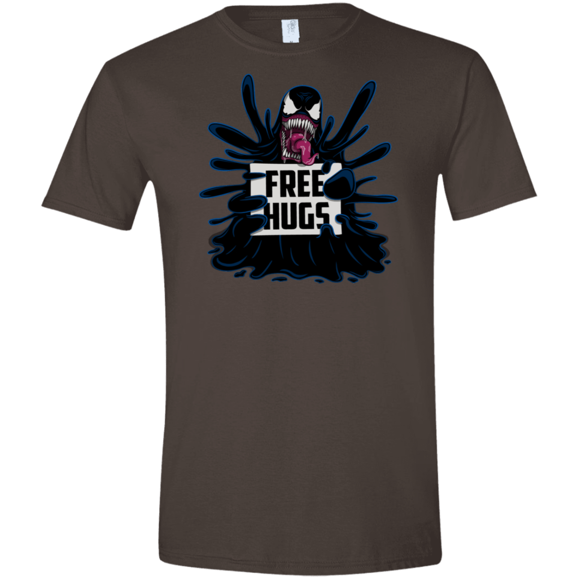 T-Shirts Dark Chocolate / S Symbiote Hugs Men's Semi-Fitted Softstyle