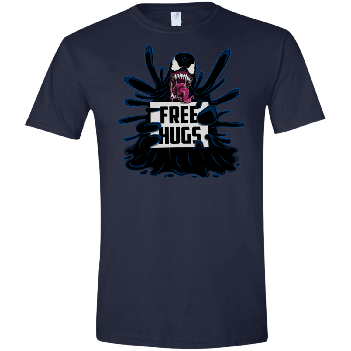 T-Shirts Navy / X-Small Symbiote Hugs Men's Semi-Fitted Softstyle