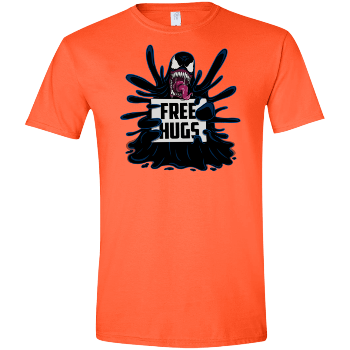 T-Shirts Orange / S Symbiote Hugs Men's Semi-Fitted Softstyle