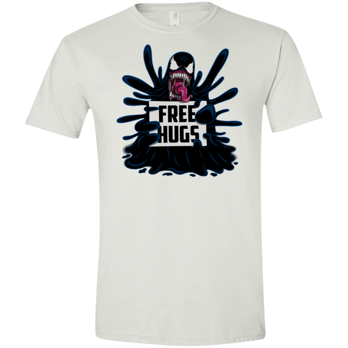 T-Shirts White / X-Small Symbiote Hugs Men's Semi-Fitted Softstyle