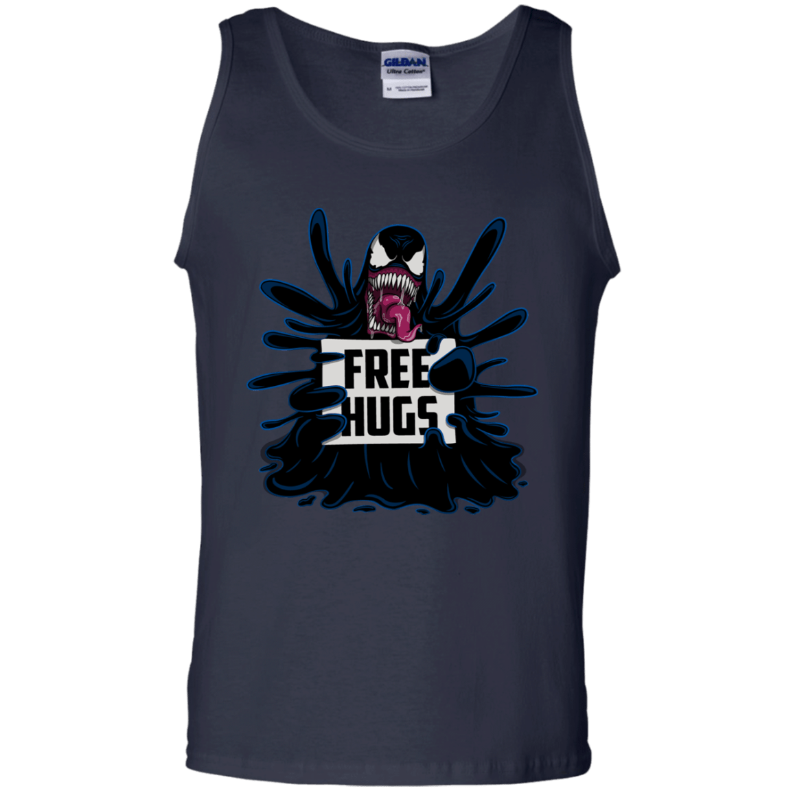 T-Shirts Navy / S Symbiote Hugs Men's Tank Top