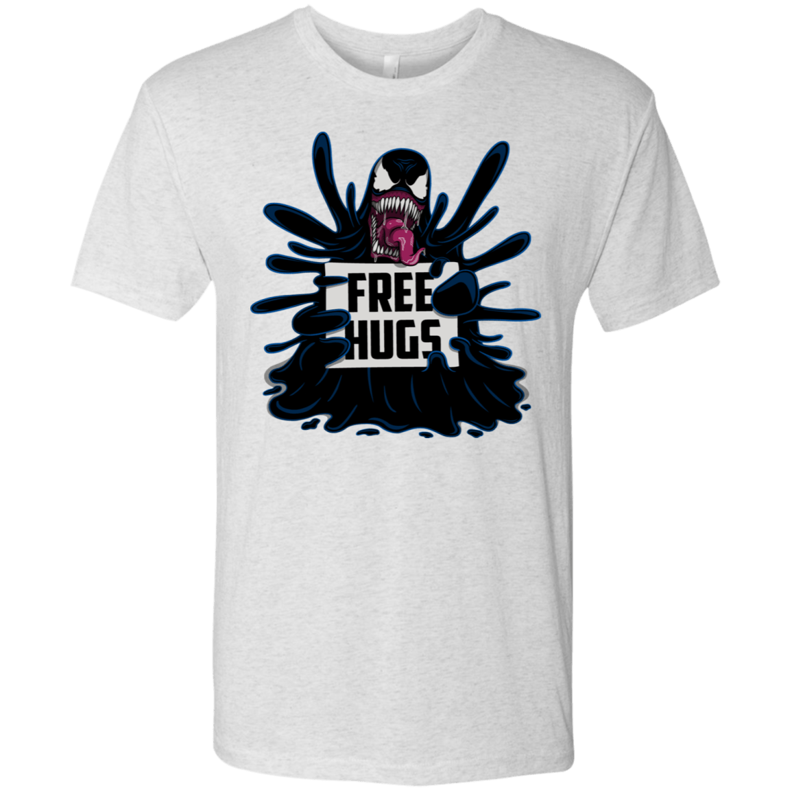 T-Shirts Heather White / S Symbiote Hugs Men's Triblend T-Shirt