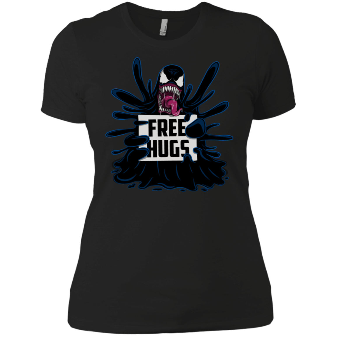 T-Shirts Black / X-Small Symbiote Hugs Women's Premium T-Shirt