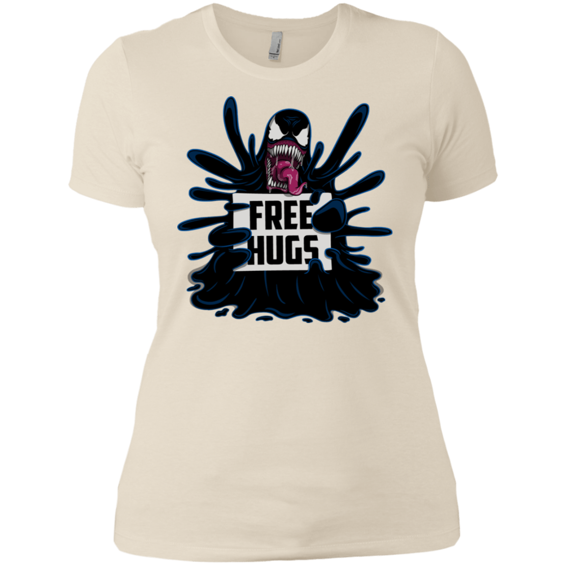 T-Shirts Ivory/ / X-Small Symbiote Hugs Women's Premium T-Shirt