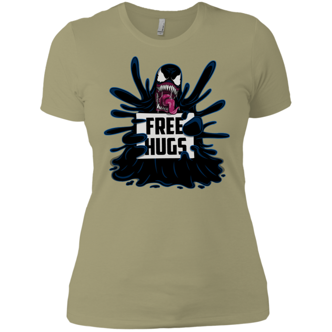 T-Shirts Light Olive / X-Small Symbiote Hugs Women's Premium T-Shirt