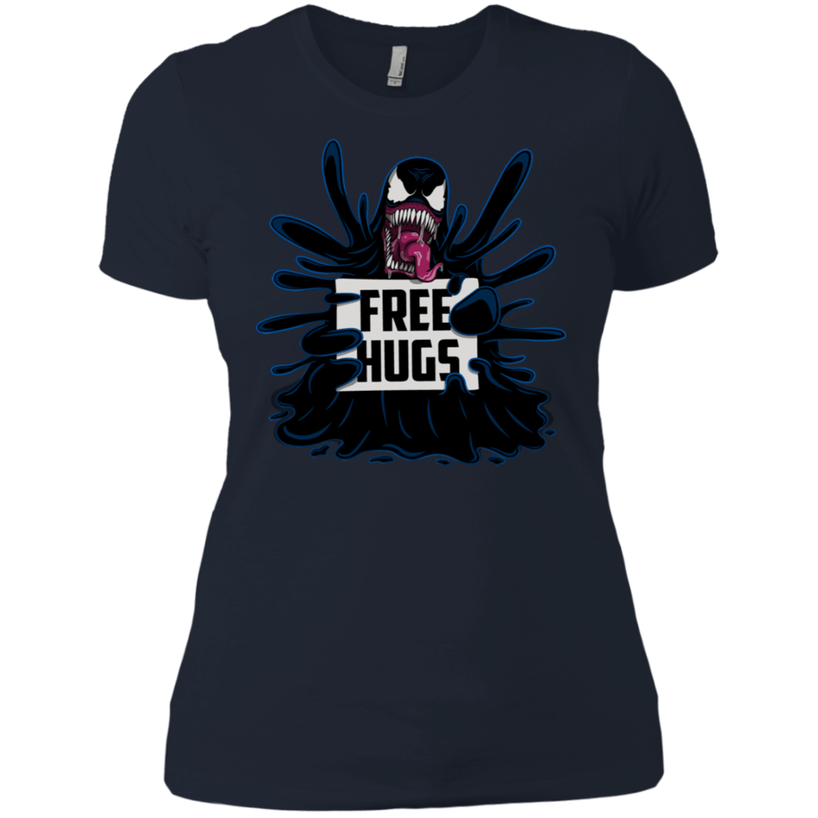 T-Shirts Midnight Navy / X-Small Symbiote Hugs Women's Premium T-Shirt