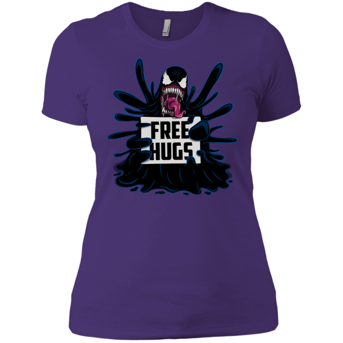 T-Shirts Purple Rush/ / X-Small Symbiote Hugs Women's Premium T-Shirt