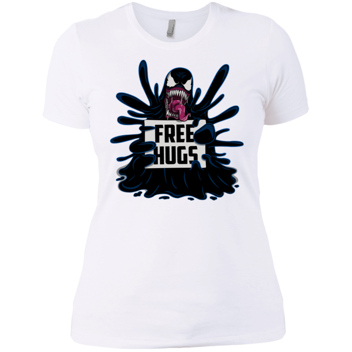 T-Shirts White / X-Small Symbiote Hugs Women's Premium T-Shirt