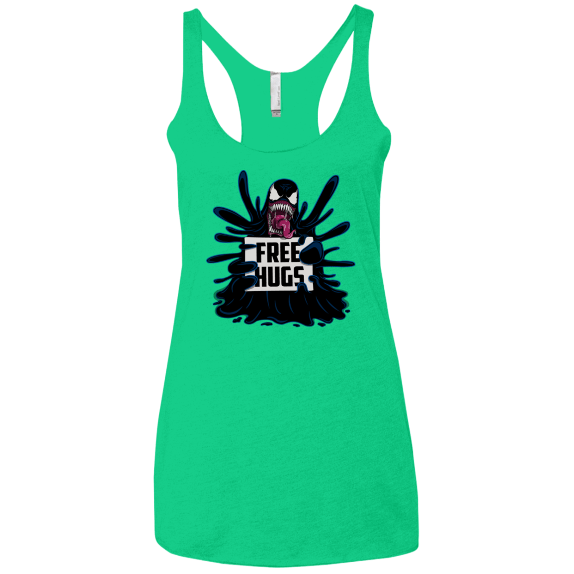 T-Shirts Envy / X-Small Symbiote Hugs Women's Triblend Racerback Tank