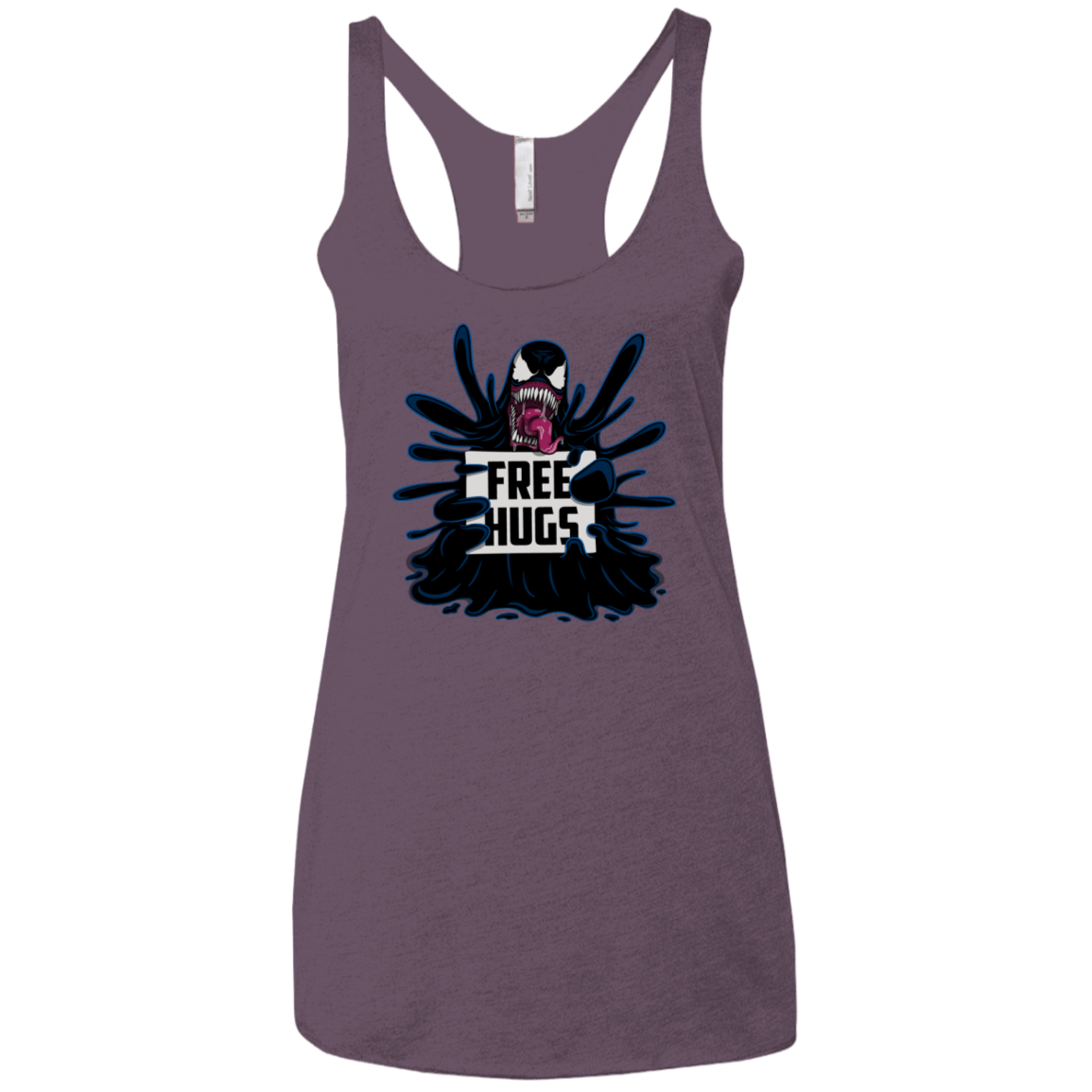 T-Shirts Vintage Purple / X-Small Symbiote Hugs Women's Triblend Racerback Tank