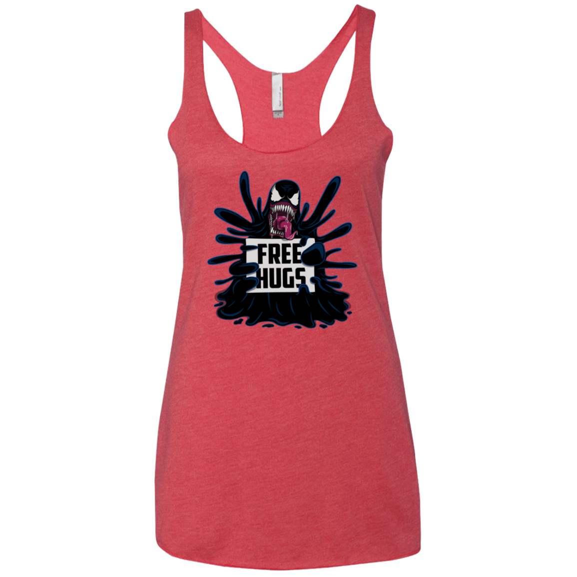 T-Shirts Vintage Red / X-Small Symbiote Hugs Women's Triblend Racerback Tank