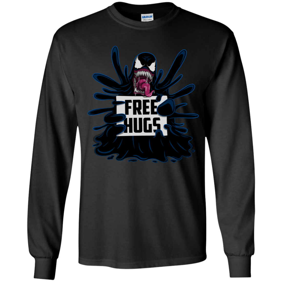 T-Shirts Black / YS Symbiote Hugs Youth Long Sleeve T-Shirt