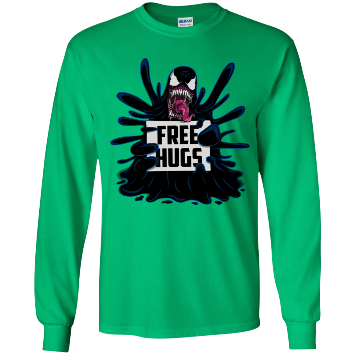 T-Shirts Irish Green / YS Symbiote Hugs Youth Long Sleeve T-Shirt