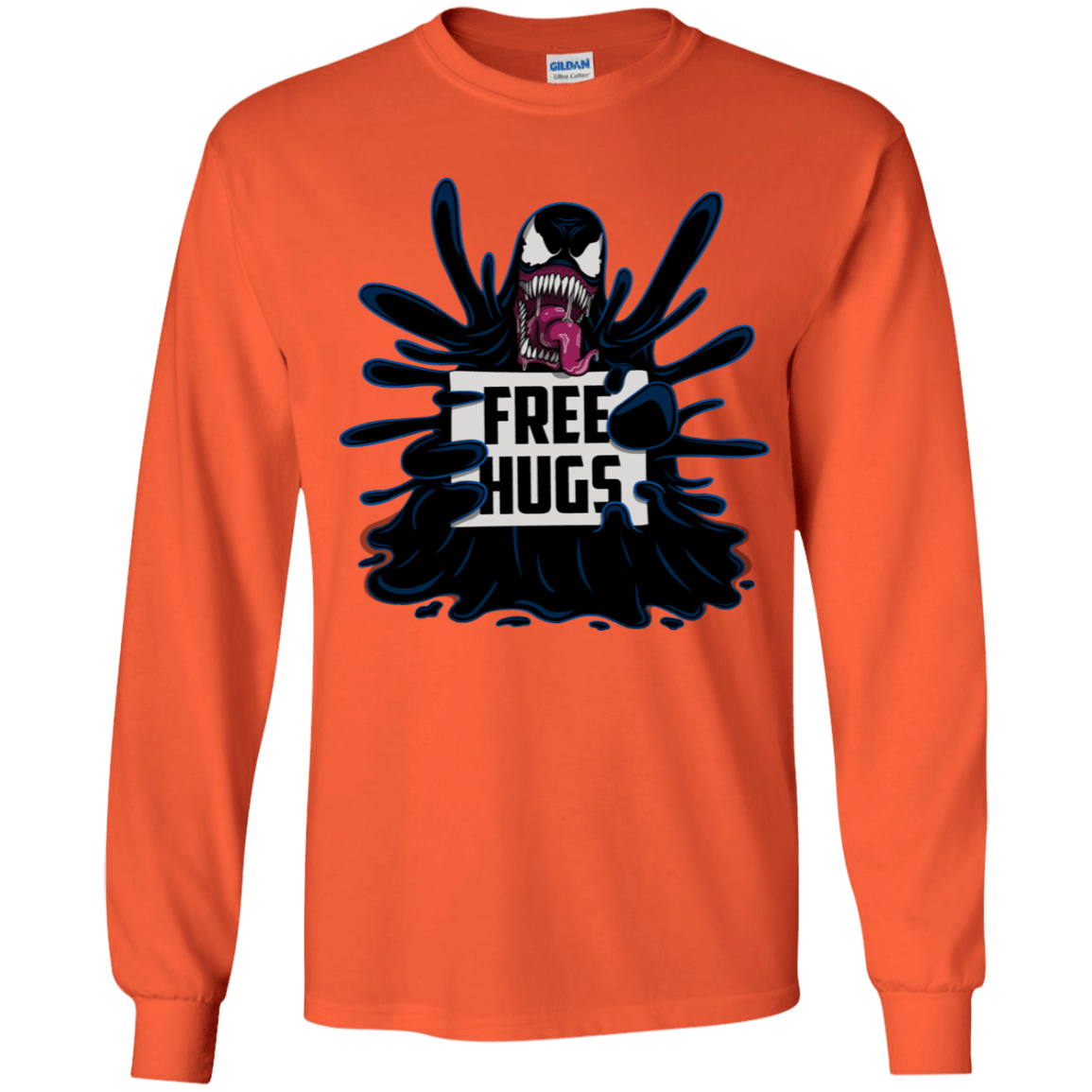 T-Shirts Orange / YS Symbiote Hugs Youth Long Sleeve T-Shirt