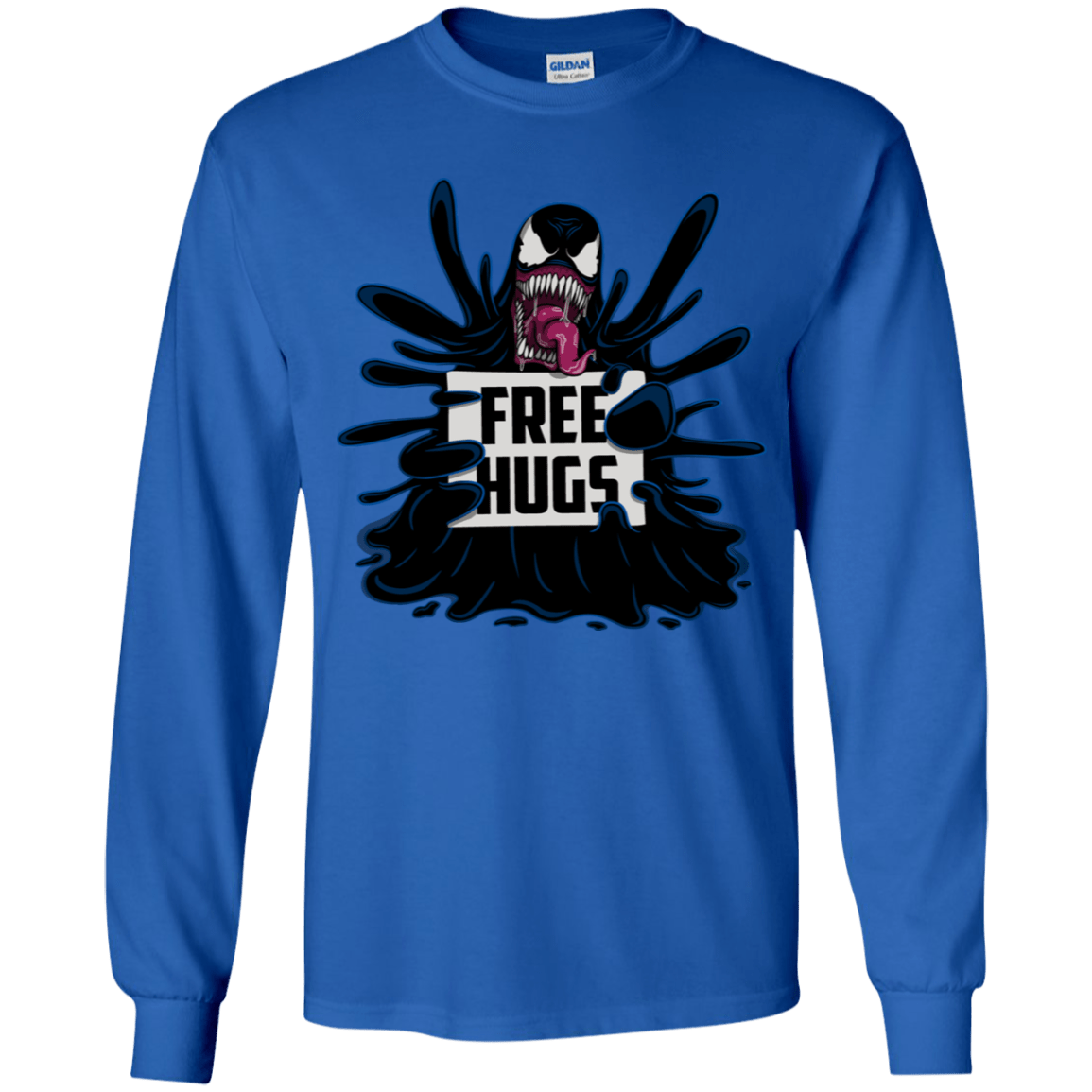 T-Shirts Royal / YS Symbiote Hugs Youth Long Sleeve T-Shirt