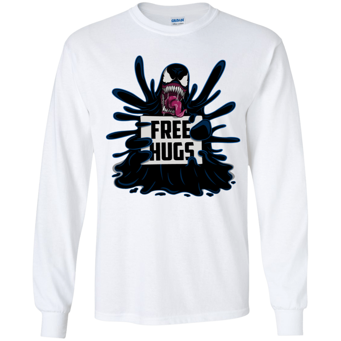 T-Shirts White / YS Symbiote Hugs Youth Long Sleeve T-Shirt