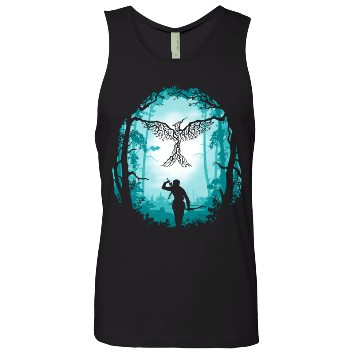 T-Shirts Black / Small Symbol of Rebellion (Blue) Men's Premium Tank Top