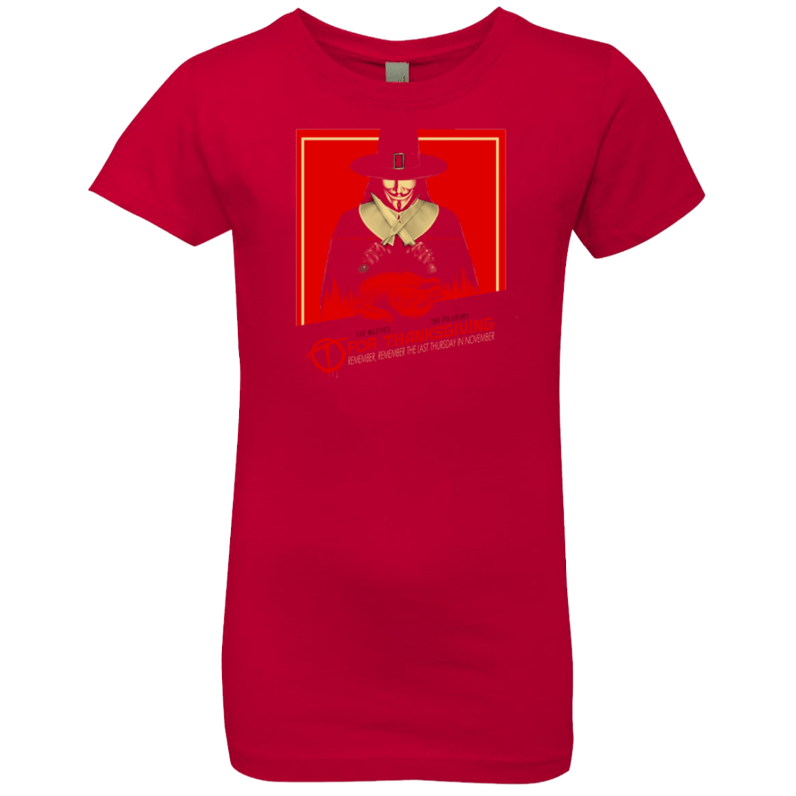 T-Shirts Red / YXS T for Thanksgiving Girls Premium T-Shirt