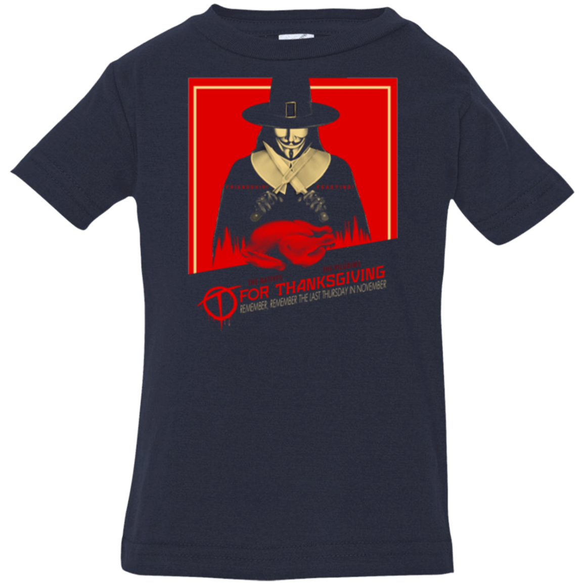 T-Shirts Navy / 6 Months T for Thanksgiving Infant Premium T-Shirt