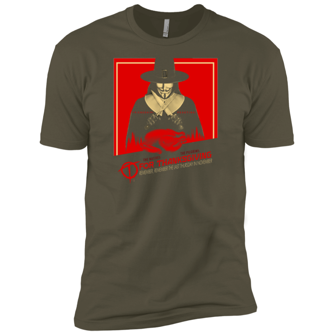 T-Shirts Military Green / X-Small T for Thanksgiving Men's Premium T-Shirt