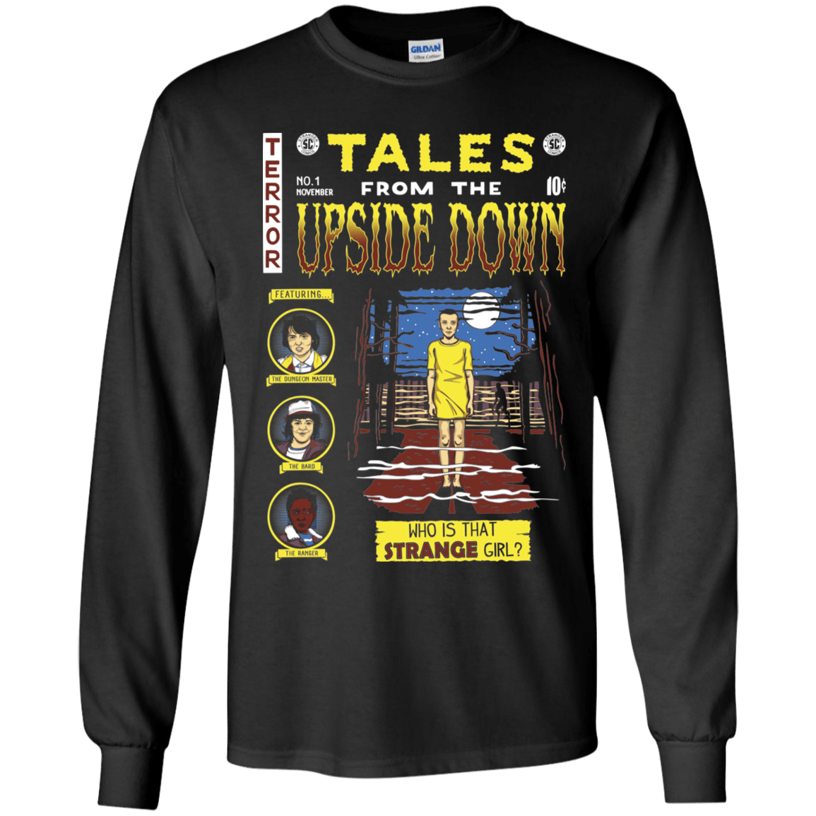 T-Shirts Black / YS Tales from the Upside Down Youth Long Sleeve T-Shirt