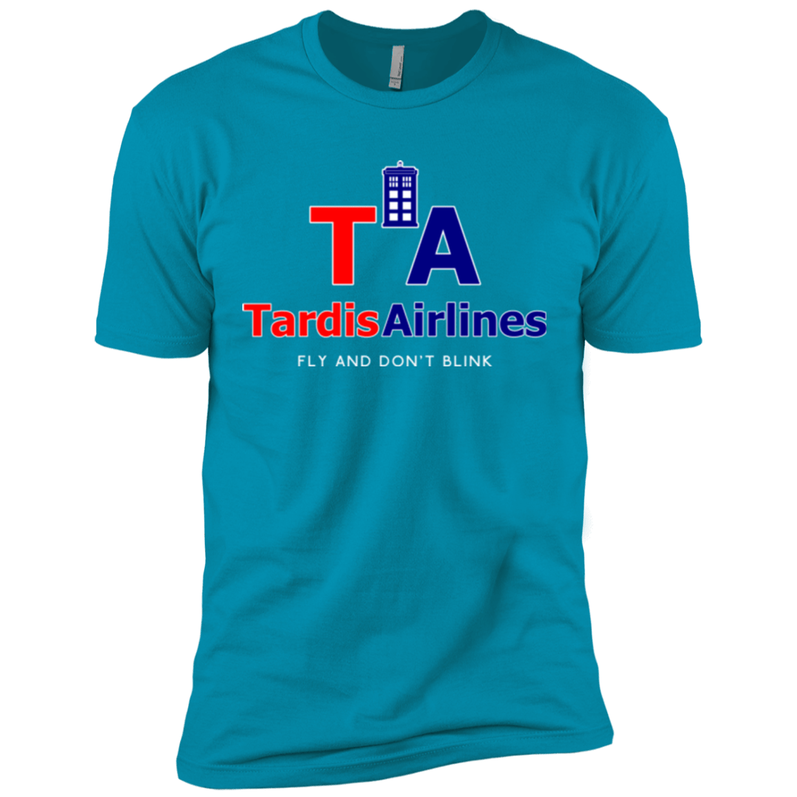 T-Shirts Turquoise / X-Small Tardis Airlines Men's Premium T-Shirt