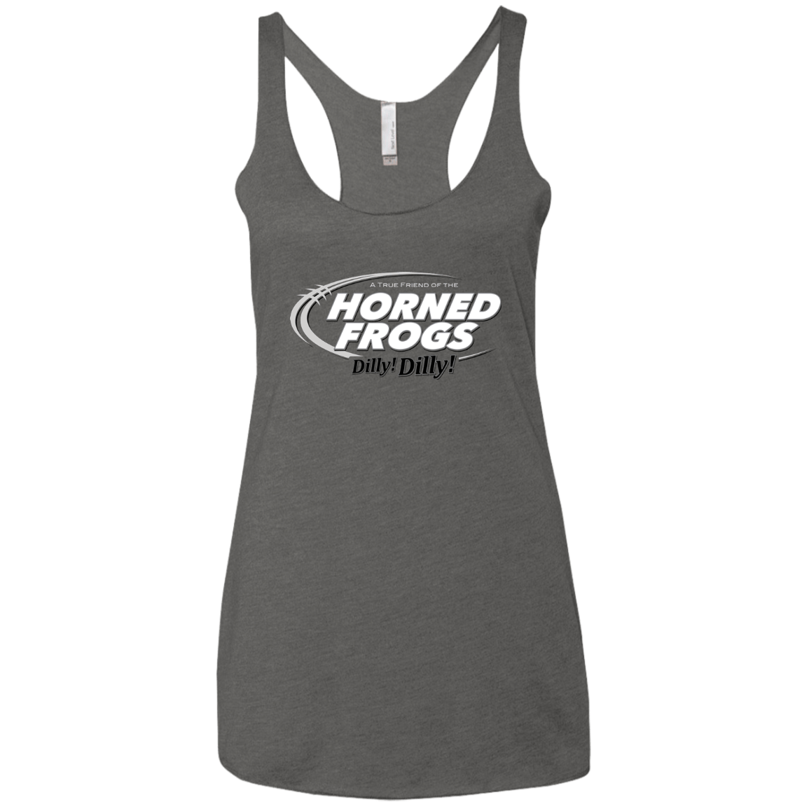 T-Shirts Premium Heather / X-Small TCU Dilly Dilly Women's Triblend Racerback Tank