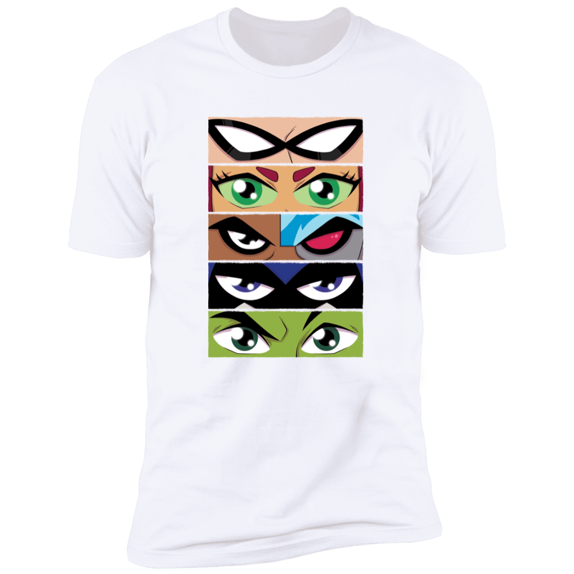 T-Shirts White / S Teen Titans OG Eyes Men's Premium T-Shirt