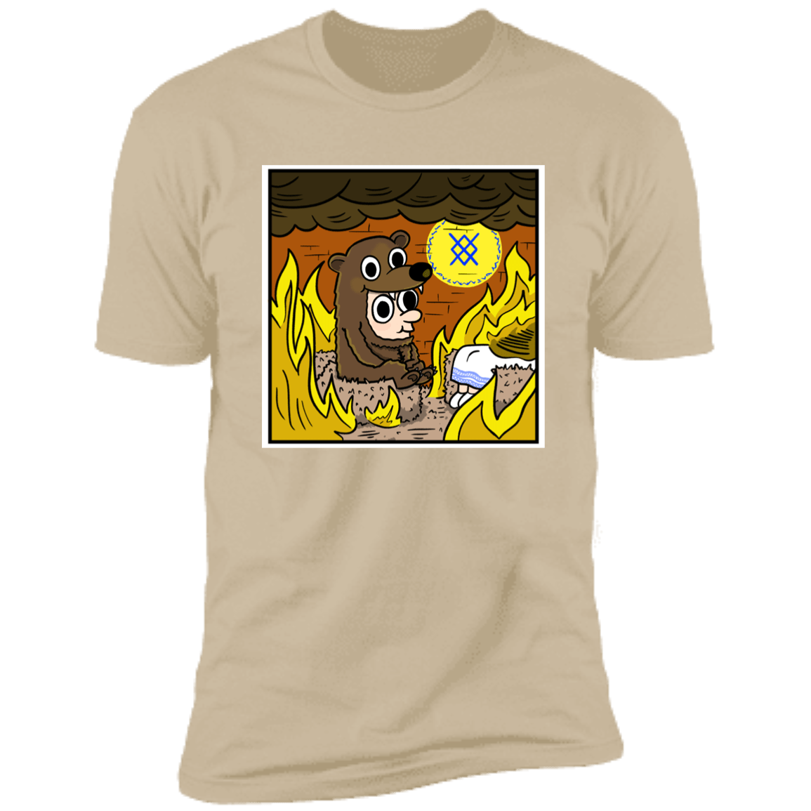 T-Shirts Sand / S The Bear is Fine Men's Premium T-Shirt