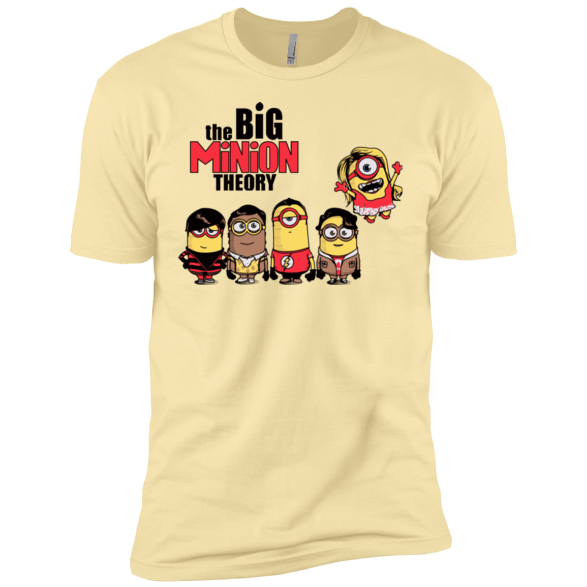 T-Shirts Banana Cream / X-Small THE BIG MINION THEORY Men's Premium T-Shirt