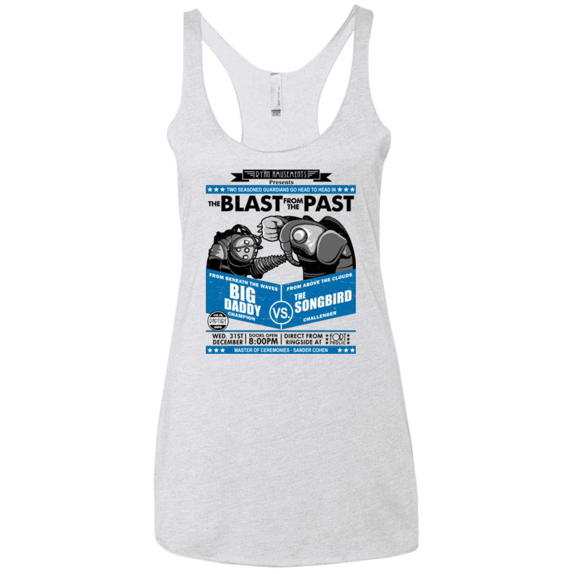 T-Shirts Heather White / X-Small THE BLAST FROM THE PAST Women's Triblend Racerback Tank