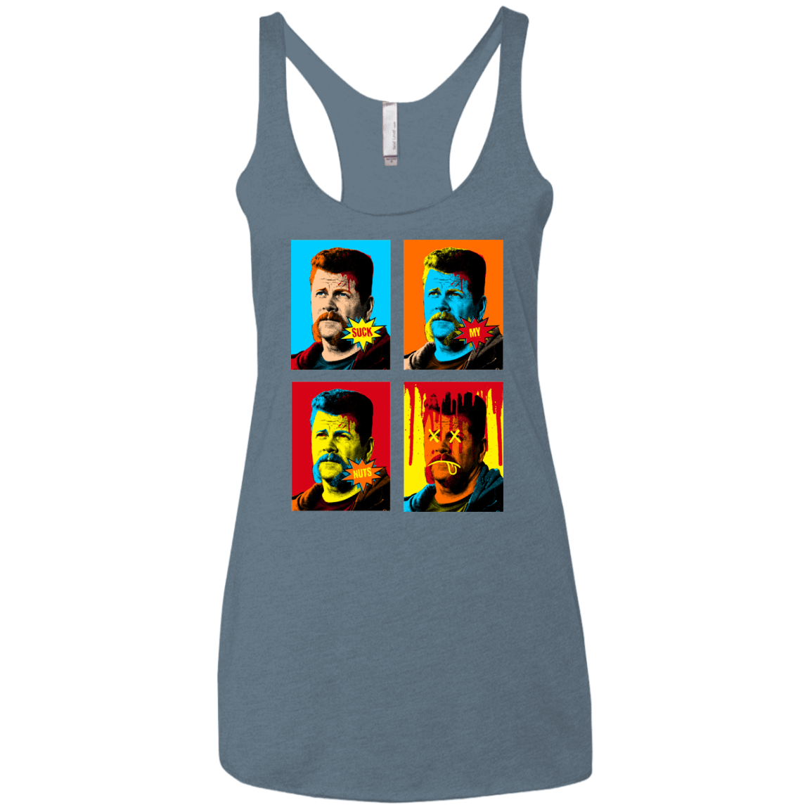 T-Shirts Indigo / X-Small The Champ Pop Women's Triblend Racerback Tank