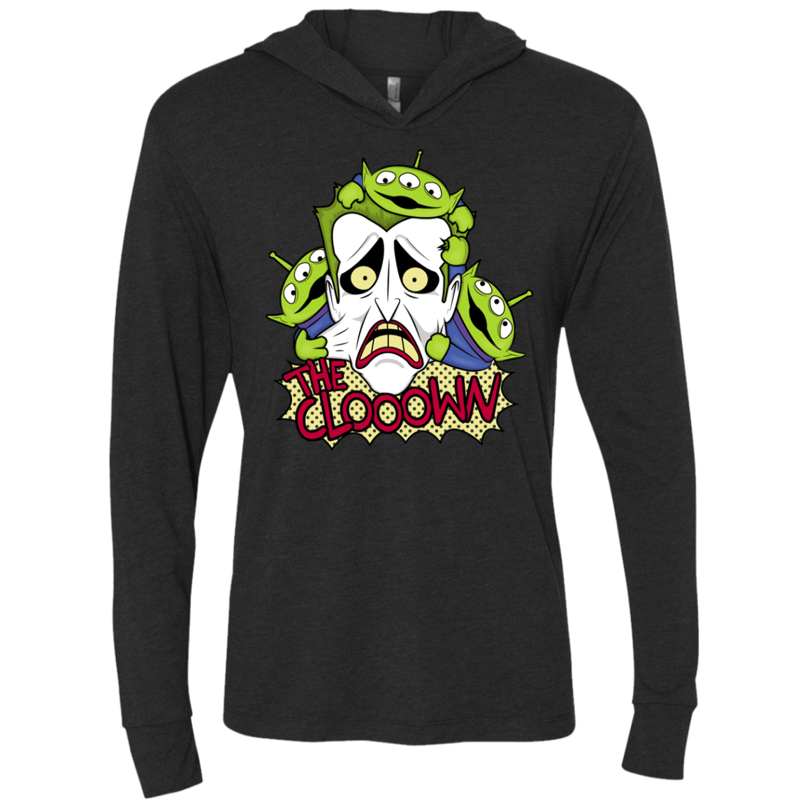 T-Shirts Vintage Black / X-Small The clooown Triblend Long Sleeve Hoodie Tee