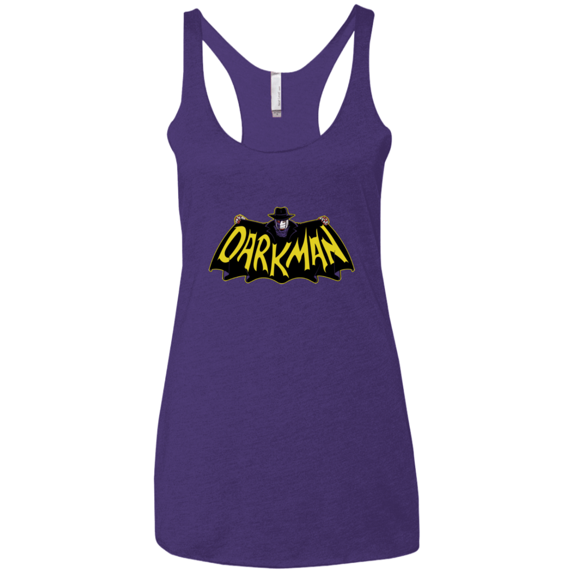 T-Shirts Purple / X-Small The Dark Man Women's Triblend Racerback Tank