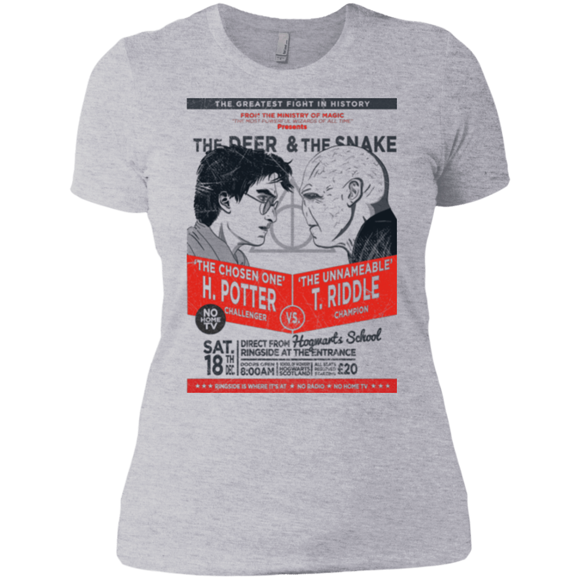 T-Shirts Heather Grey / X-Small The Deer vs The Snake Women's Premium T-Shirt